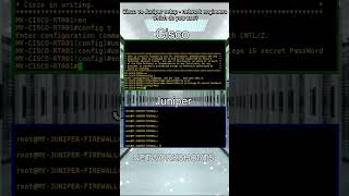 How To Create Users on Cisco vs Juniper ccnatips cisco juniper networkshorts [upl. by Augy367]