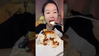 ASMR🍰Eat Hawthorn Cream Cake🍰 soft and waxy sound 크림 케ց 먹방 MUKBANG Satisfaction [upl. by Niwle712]