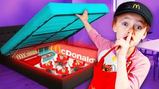 I Built a SECRET McDonald’s in Our House [upl. by Corrianne62]