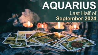 AQUARIUS LAST HALF OF SEPTEMBER 2024 quotA SURPRISINGLY POSITIVE CONVERSATIONquot tarotreading [upl. by Stockwell]