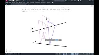 AutoCAD  Rectas concurrentes 2 [upl. by Anana692]