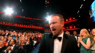 Aaron Paul wins an Emmy for quotBreaking Badquot 2014 [upl. by Criswell549]