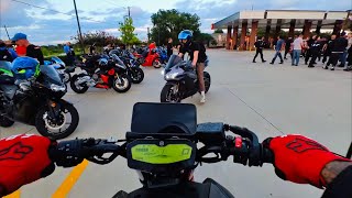 Yamaha MT07  Dallas Bike Night Meetup  Cruise Through The City  Episode 9 [upl. by Joleen]