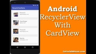 Recyclerview with CardView tutorial using Material Design in Android Studio [upl. by Lauro]