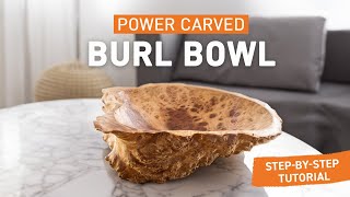 Carve an Australian Burl Bowl with Just Two Arbortech Products  Simple StepbyStep Guide [upl. by Jarrett219]