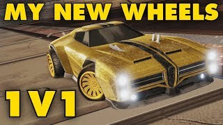 MY NEW WHEELS   Rocket League Competitive 1v1 Gameplay [upl. by Jaimie]