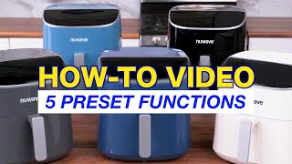 5 Preset Functions  Nuwave Brio 8QT Plus Air Fryer [upl. by Gnad]