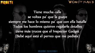 Piquete  Wisin Ft Plan B Letra [upl. by Emlynn315]