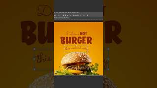 Burger Poster design  AR Creative Designer [upl. by Inafetse]