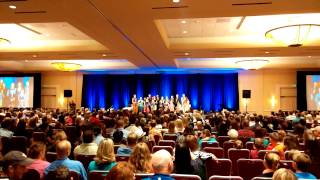 Duggars sing at a benediction for the Texas Home School Convention [upl. by Accebber52]