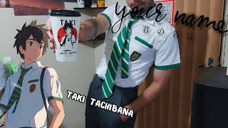 COMPREI O COSPLAY DO TAKI TACHIBANA YOUR NAME [upl. by Ahsekar]