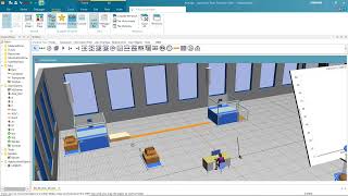 Siemens Tecnomatix Plant Simulation How to Create AGV [upl. by Tarttan]