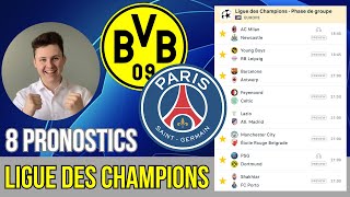 8 Pronostics Foot LIGUE DES CHAMPIONS 19 septembre 2023  PSG DORTMUND [upl. by Anisamot]