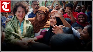 LIVE Priyanka Gandhi addresses a corner meeting in Therattammal Wayanad [upl. by Wons]