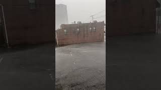 Severe weather New York rain rainsounds thunder relaxing [upl. by Sinned]