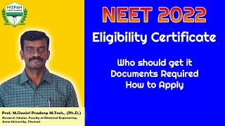 Eligibility certificate  Who should get it  How to apply  Dr MGR University Tamilnadu Eligibility [upl. by Radek]