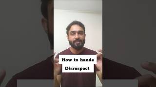 How to handle disrespect tamilmotivation shorts [upl. by Ttergram]