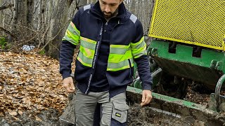 HighVis Full Zip Jacket Snickers 2834  Preview amp Properties  REPRESENT Workwear [upl. by Abdel109]