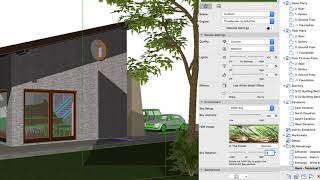 Outdoor CineRender Scene  ARCHICAD Training Series 3  6284 [upl. by Anassor428]