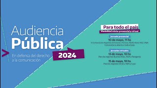 Convocatoria Audiencia Pública 2024 [upl. by Orford]