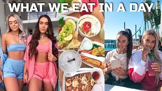 What I Eat In A Day For Fat Loss 5  Mescia Twins [upl. by Attenhoj]