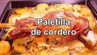 receta de Paletilla de cordero al horno  Recetas de cocina faciles rapidas y economicas de hacer [upl. by Vernita519]