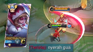 Rank Immortal Musuh Kena Mental Ketemu Ruby Damage  Build Ruby Tersakit  Top Global Ruby [upl. by Levin180]