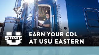 CDL Truck Driving Program at USU Eastern  Start Your Career Today [upl. by Eesac310]