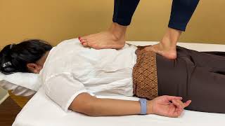 Back Walking Massage  reduce stress improve flexibility and alleviate muscle aches and pains [upl. by Eivets]