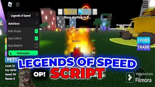 Legends Of Speed Script  Hack  Mobile  PC Auto Farm Auto Hoops Auto Collect Auto Rebirth [upl. by Malkah462]