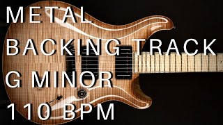 Metal Guitar Backing Track  G Minor 110 Bpm [upl. by Chemash478]