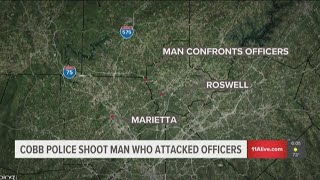 Man shot after attacking police officers in Cobb County [upl. by Tuppeny901]