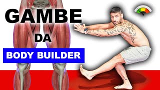 ALLENAMENTO GAMBE COMPLETO  scheda facile [upl. by Bronson]