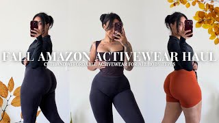 Amazon Activewear Fall 2024 🍁 THE BEST Lululemon DUPES Affordable Activewear [upl. by Repmek]