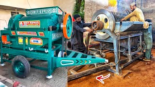 Amazing Manufacturing Wheats Thersher Machine in Factory  Production of Thersher Machine [upl. by Wolpert]