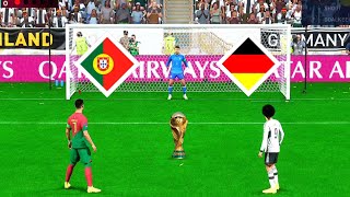 Ronaldo vs Ilkay Gundogan। PORTUGAL VS Germany FIFA WORLD CUP FINAL PLENTY SHOOTOUT KICK GOAL।FIFA23 [upl. by Agler444]