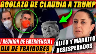 PLEITAZO ¡ CLAUDIA SHEINBAUM PARA EN SECO A DONAL TRUMP  DESPERADAS LAS RATAS DE ALITO Y MARKO [upl. by Fitzger599]