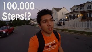 100000 Steps in a Day for Fitbit  VLOG [upl. by Alyose]