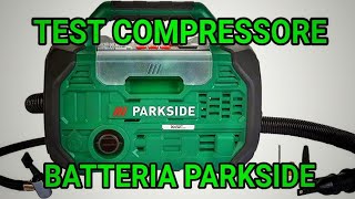 Compressore portatile a Batteria 20v PARKSIDE Test su gomma Fuoristrada 2357016 [upl. by Dahlia]