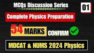 MDCAT amp NUMS 2024  Physics MCQs Discussion Series  01 [upl. by Junette]