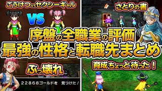 【ドラクエ3 リメイク】序盤の全職業の評価、仲間の転職先と最強の性格出し方まとめ、初心者におすすめ、取り返しが付かない要素、編成、パーティー、仲間、セクシーギャル【HD2D】 [upl. by Sublett]