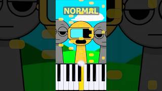 Garnold Theme Incredibox Sprunki  Normal Vs Horror on piano [upl. by Calondra]