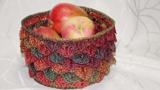 Starching Tutorial using Crocodile Stitch Basket [upl. by Mosora]