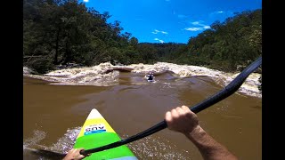 Nortons Gorge Slalom in One Minute  NEPEAN RIVER FLOOD [upl. by Anerdna542]