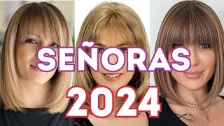 50 CORTES para SEÑORAS 2024 ✂️👌 MODERNOS ESTILOS señoras [upl. by Ralleigh622]