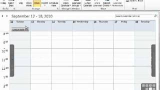 Outlook 2010 Tutorial  Explore the Outlook Calendar [upl. by Nela]