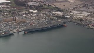 USS Theodore Roosevelt returns to San Diego after undergoing major upgrades [upl. by Ravaj]