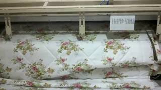 Automatic bedding production by Richpeace Single Head Automatic Quilting Machine [upl. by Yesiad]