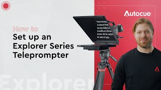 How to setup an Autocue Explorer teleprompter [upl. by Reivazx485]