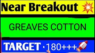 greaves cotton share latest news today greaves cotton share analysis greaves cotton share target [upl. by Ttenneb]